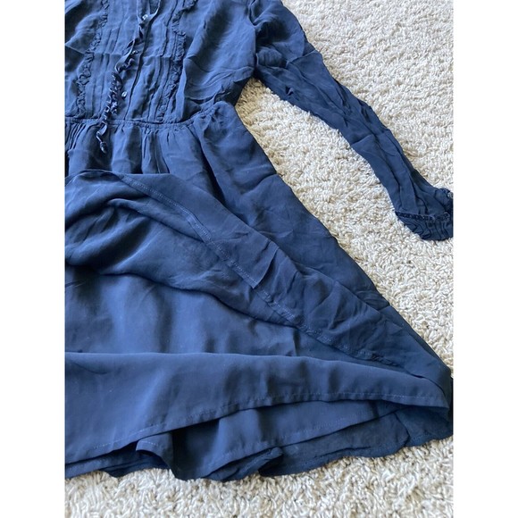 Denim & Supply Ralph Lauren Women's Size Small Black Sheer Button Dress - Picture 7 of 10